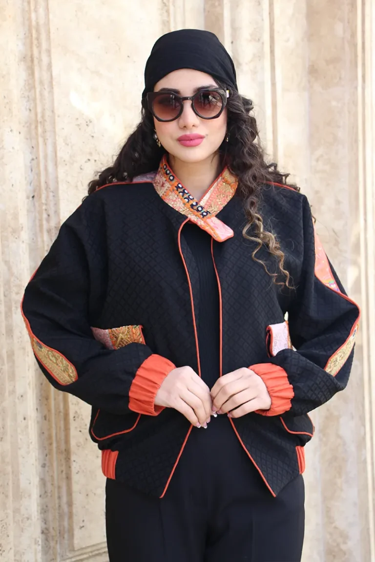 کت ژاکارد تکه دوزی